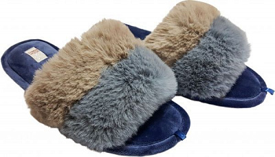 Капці домашні Gemelli Версаль р. 40 сірий/блакитний