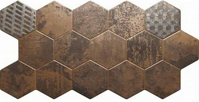 Плитка El Molino Hive Cobre 45,5x90 