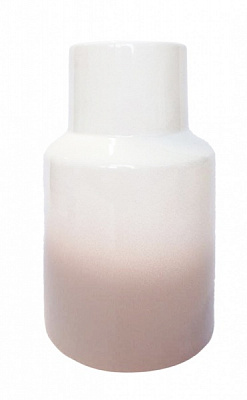 Ваза керамическая Eterna Harmony (4002) 28,5 см белая с бежевым 