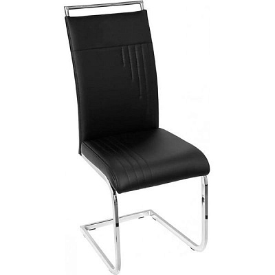 Стул обеденный Ното хром/черный