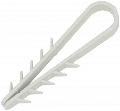 Дюбель быстрого монтажа для кабеля Інше 12x6 мм 20 шт серый 