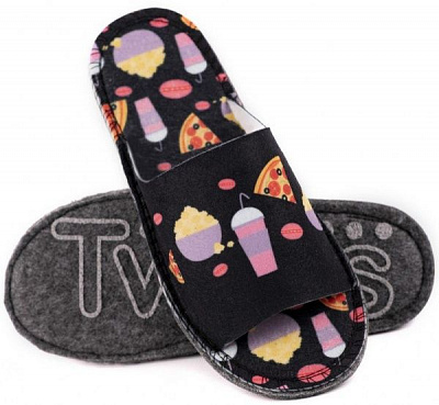Капці домашні Twins Тістечко р. 38/39 чорний 4414