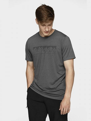 Футболка 4F H4L21-TSMF060-24M р.S серый меланж