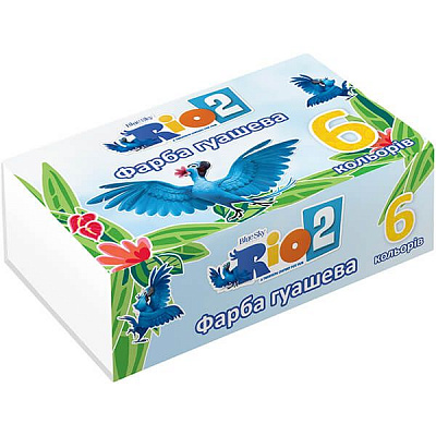 Гуаш Rio 6 кольорів