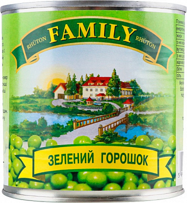 Зеленый горошек Familly 400 г (5999040410410)