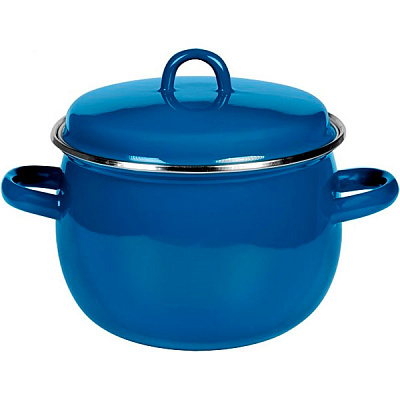 Кастрюля с крышкой эмалированная Аквамарин 3,5 л I19131/4 Idilia