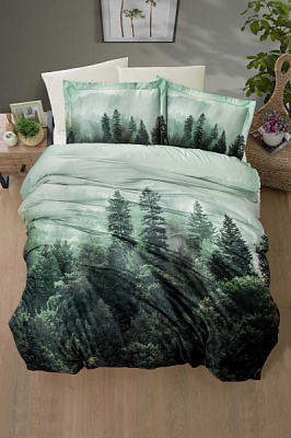 Комплект постільної білизни Forest 2 зелений La Nuit