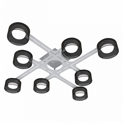 Люстра потолочная Hopfen SAGA-GX-8-CL WH 8xGX53 белый