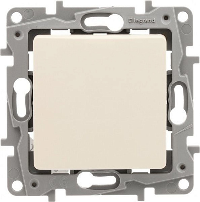 Выключатель одноклавишный Legrand Etika с подсветкой 10 А 230В IP20 кремовый 672303
