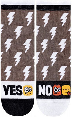 Шкарпетки дитячі Conte-Kids CK (ВЕСЕЛІ НІЖКИ) мал.339 17С-10СП р.20 кавовий з малюнком