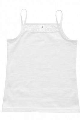 Майка для девочек Роза р.164 белый 210425 