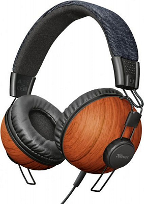 Навушники Trust TRUST Noma Headphones wood