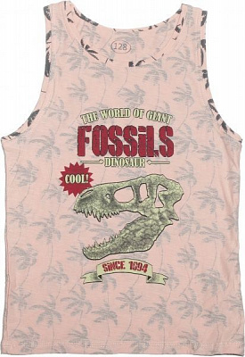 Майка для мальчиков Фламинго пальмы р.146 персиковый 777-123-8 