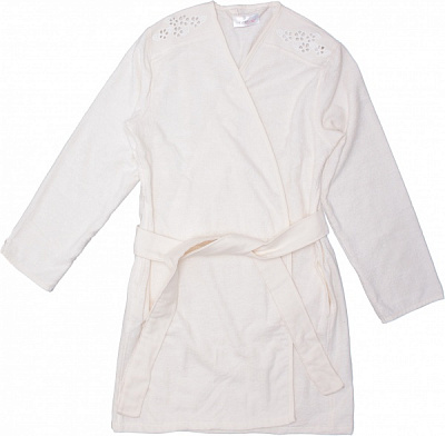 Халат махровый 154424 р. M кремовый 