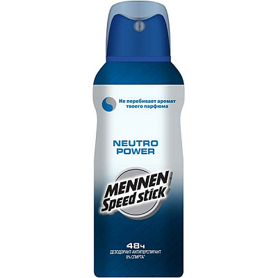 Спрей для тела Mennen Speed Stick Neutro Power 150 мл
