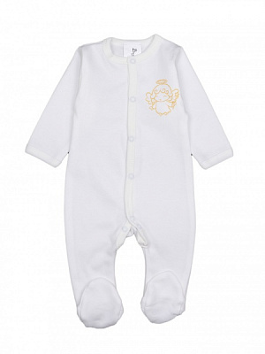 Комбінезон унісекс Bambinelli з крильцями та янголятком р.56 молочний