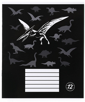 Зошит шкільний Dinosaur 12 аркушів лінія Nota Bene