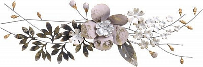 Декор настінний Fiori 108x36,8 см сіро-бежевий