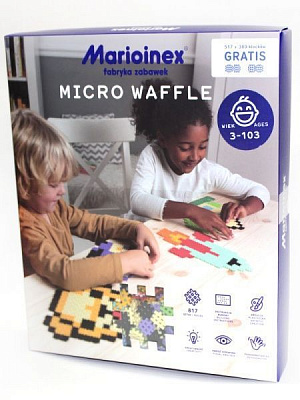 Конструктор Marioinex Miсro Waffle з картками 517 деталей 439000