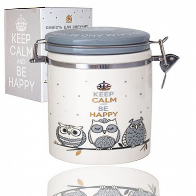 Банка для сыпучих 0,5 л Совушки 630-18 S&T