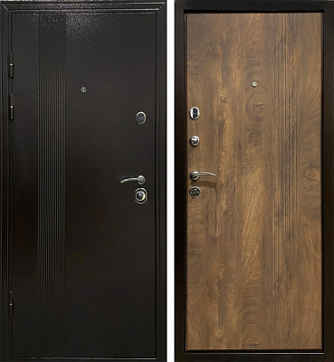 Двері вхідні Двері БЦ Хортиця (Спил Дерева) мідь антик 2050х860 мм ліві