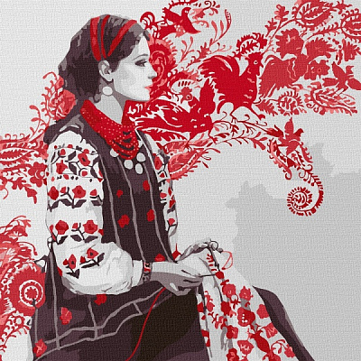 Картина по номерам Вышивая оберег Идейка 