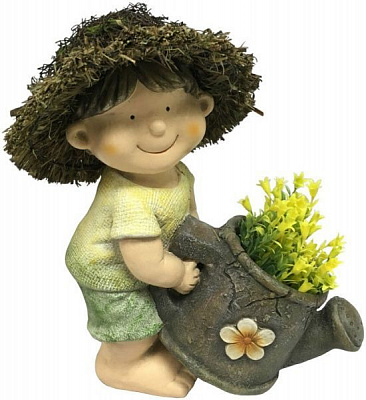 Фигурка садовая Engard AW-39 Пол с кашпо 31,5х22х35,5 см