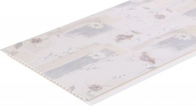 Панель ПВХ ламинированная Барокко дымка 60001-153А 7,5x250x2970 мм (0,7425 кв.м)