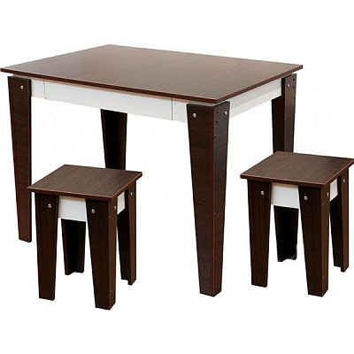 Комплект меблів Берегиня Стіл обідній і табурети Комфорт-2 з шухлядою