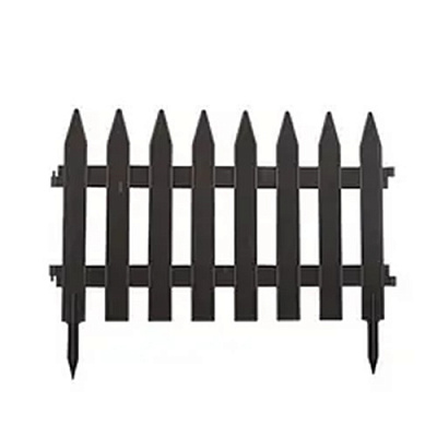 Огорожа для газону 46 см коричнева