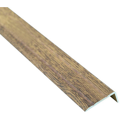 Порожек алюминиевый декорированный Braz Line рифленый с отверстиями 24,5х10x2700 мм 