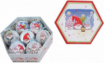 Набор игрушек Шар расписной EP19-7504-7 d75 мм 7 шт./уп. 