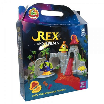 Набір маси для ліплення Strateg REX and Friends 71506