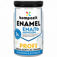 Емаль Kompozit акрилова Profi база С база під тонування шовковистий мат 0,7л