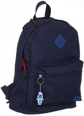 Рюкзак молодежный Bagland с капюшоном Hood W/R 17 л 54466 чернильный/коты 451