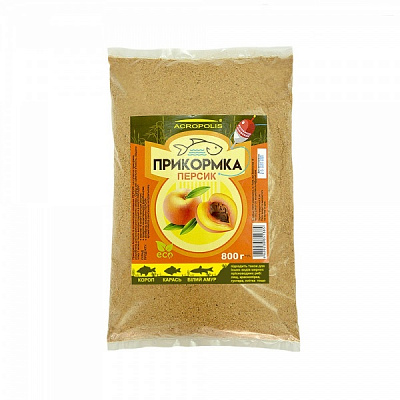 Прикормка Acropolis 800 г персик ECOfish