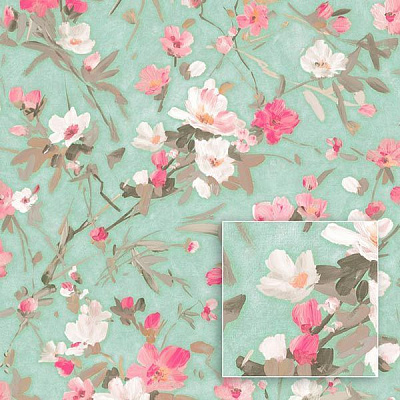 Обои виниловые горячего тиснения Sintra FLORACION 502228 1,06x10,05 м 