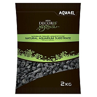 Грунт Aquael базальтовый черный 2-4 мм 2 кг 114040