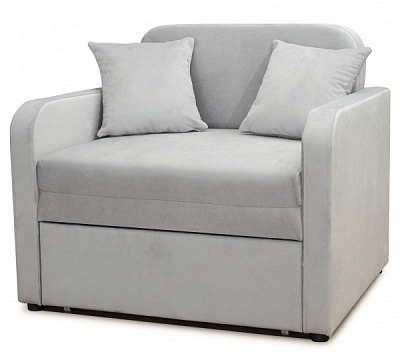 Тахта Марио велюр серый 960x820x830 мм