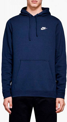 Джемпер Nike M NSW CLUB HOODIE PO BB 804346-451 р. 2XLT темно-синій