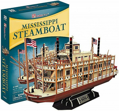 3D-пазл CubicFun Пароплав Міссісіпі серія Т T4026h