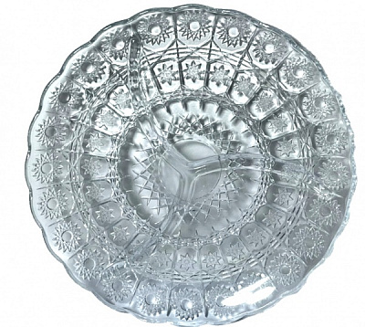 Блюдо сервірувальне Aswan PYRAMID GLASS