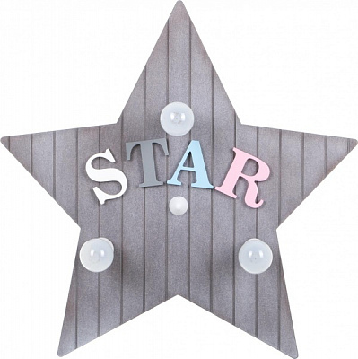 Светильник Nowodvorski 9293 Toy-star 3x40 Вт E14 серый Star 