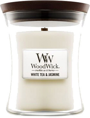 Свеча ароматическая Woodwick Mini White Tea & Jasmine 85г 