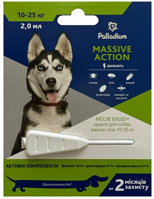 Краплі Palladium Massive Action вага 10-25 кг