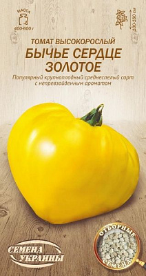 Насіння Семена Украины томат високорослий Волове серце золоте 628800 0,1г