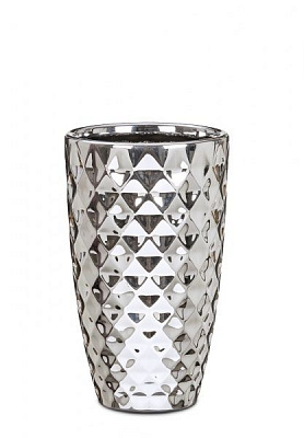 Ваза для квітів Scheurich Mirror Silver фігурний 5,6л сріблястий