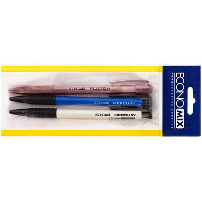 Набор ручек шариковых Economix E10585 3 шт. 