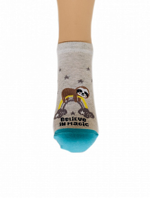 Носки для девочек Легка хода 9334 р. 20–22 белый с серым