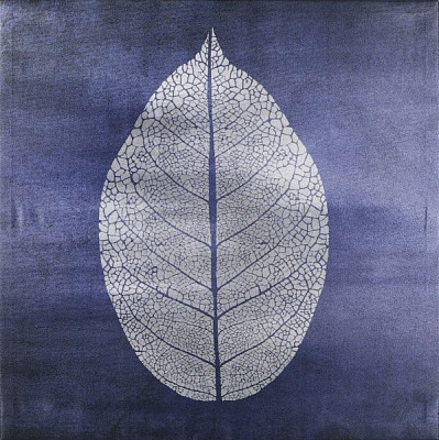 Картина-открытка Синий лист 65x65 см Styler 